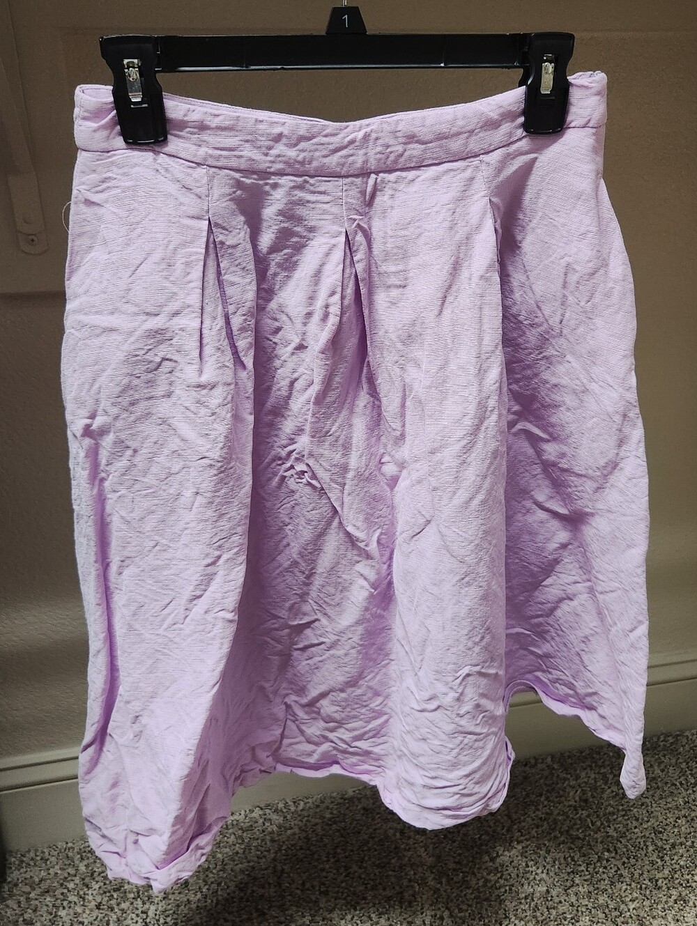 Zara Light Lavender A-Line Skirt